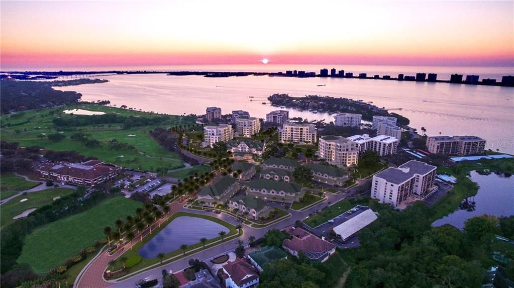 EVENING AERIAL, BELLEVIEW PLACE