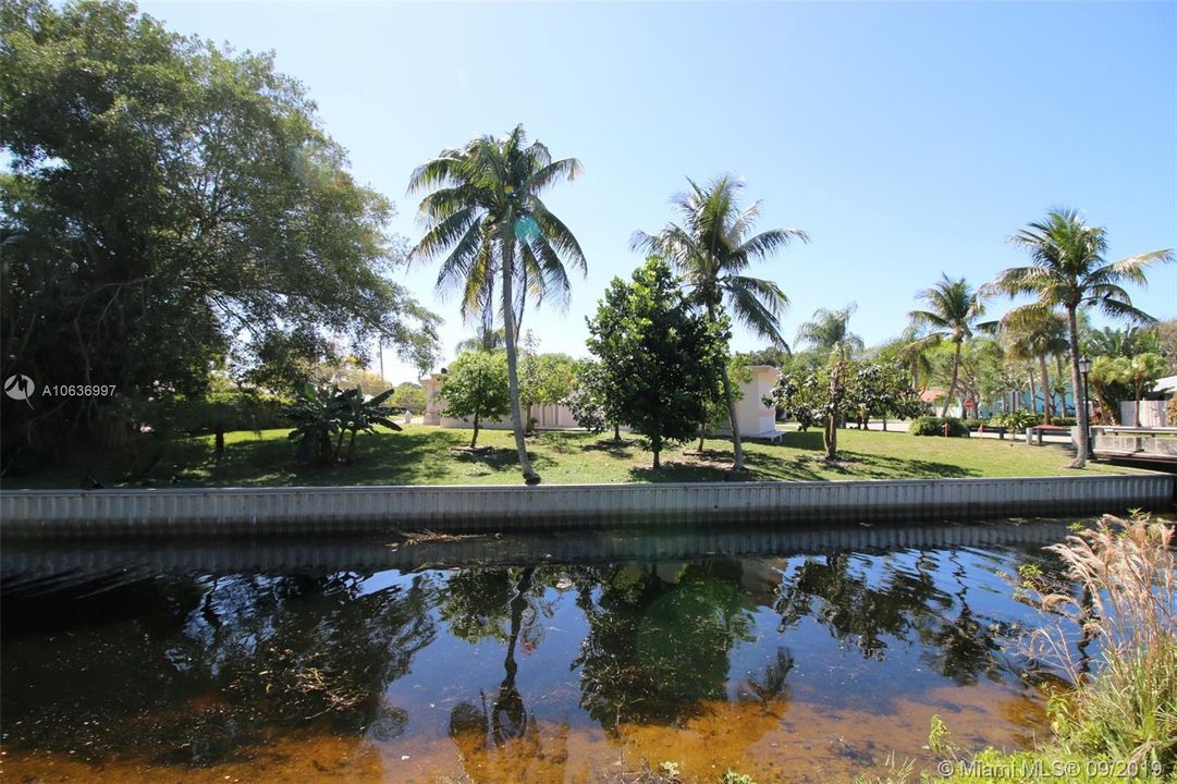 REAR VIEW ACROSS WATERWAY