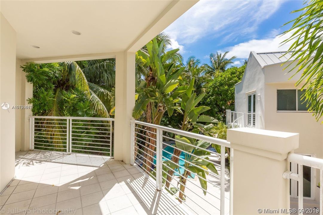 Balcony off Master Bedroom overlooking the pool