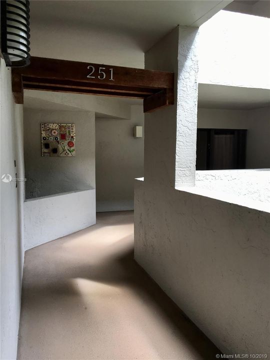 Private entrance to unit