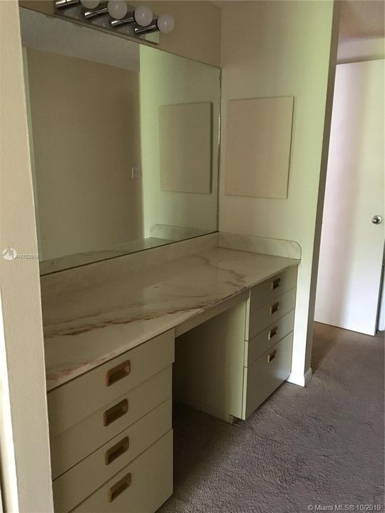 Dressing area/make up counter in Master bdrm