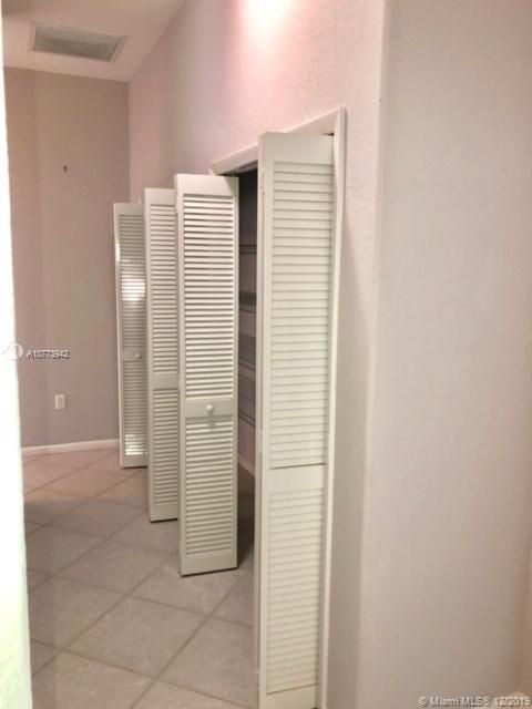Storage closets in hallway