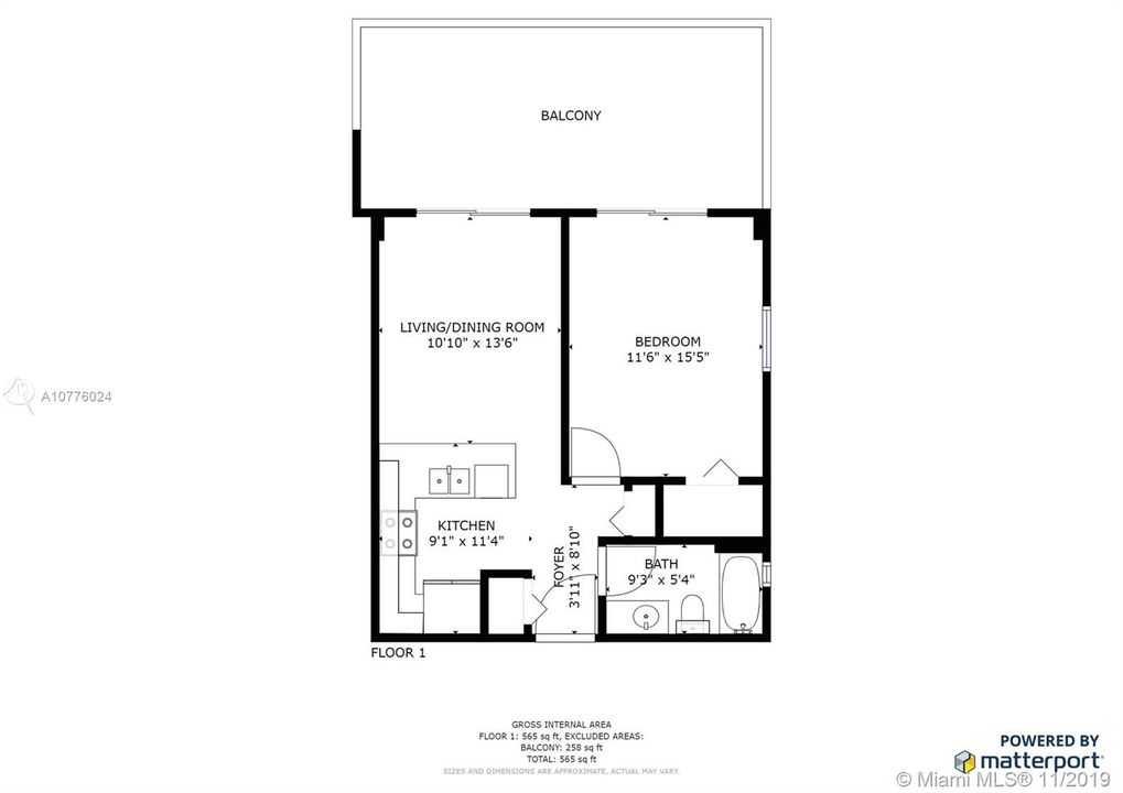Vendido Recientemente: $200,000 (1 camas, 1 baños, 530 Pies cuadrados)
