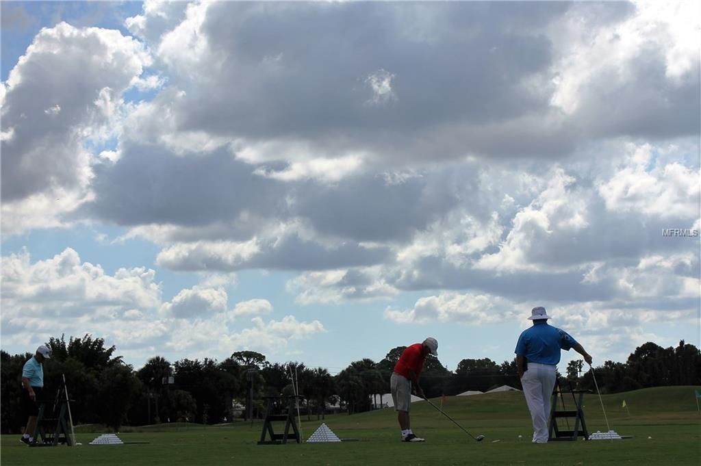 Driving range is a great place to get warmed up or try out a new club!   And as always, the pro's are available to be scheduled for lessons.  Lot's of golf groups and leagues to join!