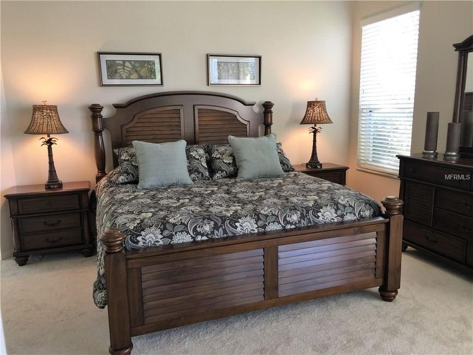 Gorgeous NEW furniture in the Master Bedroom