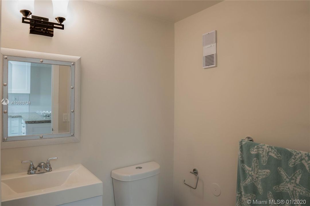 Guest 1/2 bath downstairs FRESHLY REMODELED