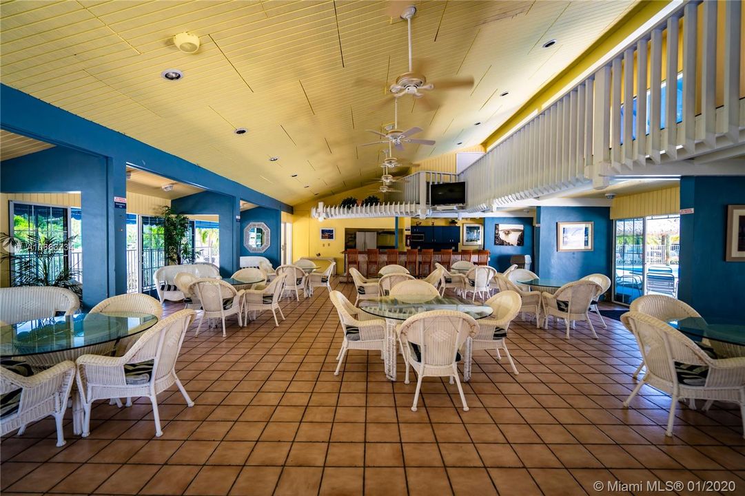 Clubhouse available for events poolside.