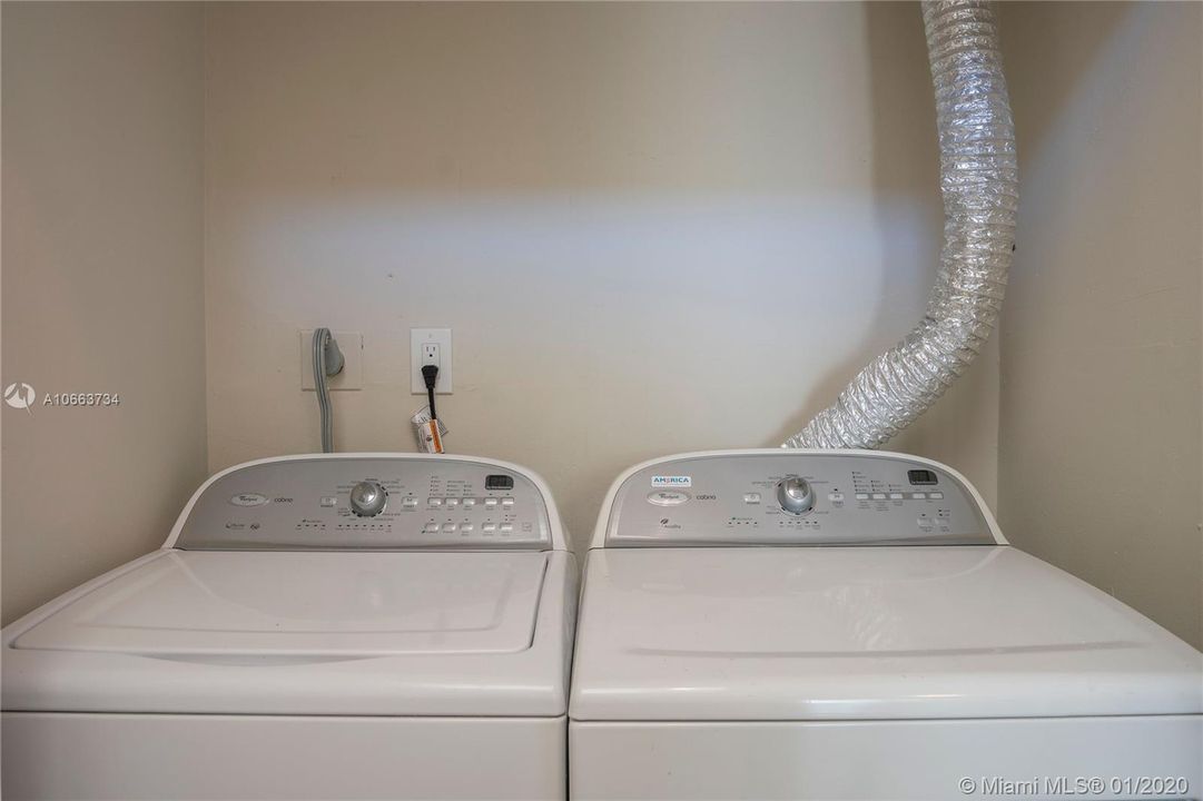 Washer/Dryer IN UNIT.