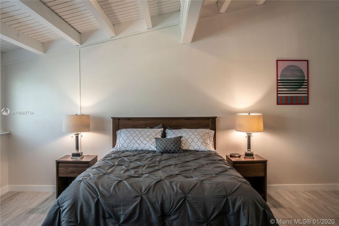 Vaulted Ceilings with truss details are beautiful. And truly represents the Florida Keys style.