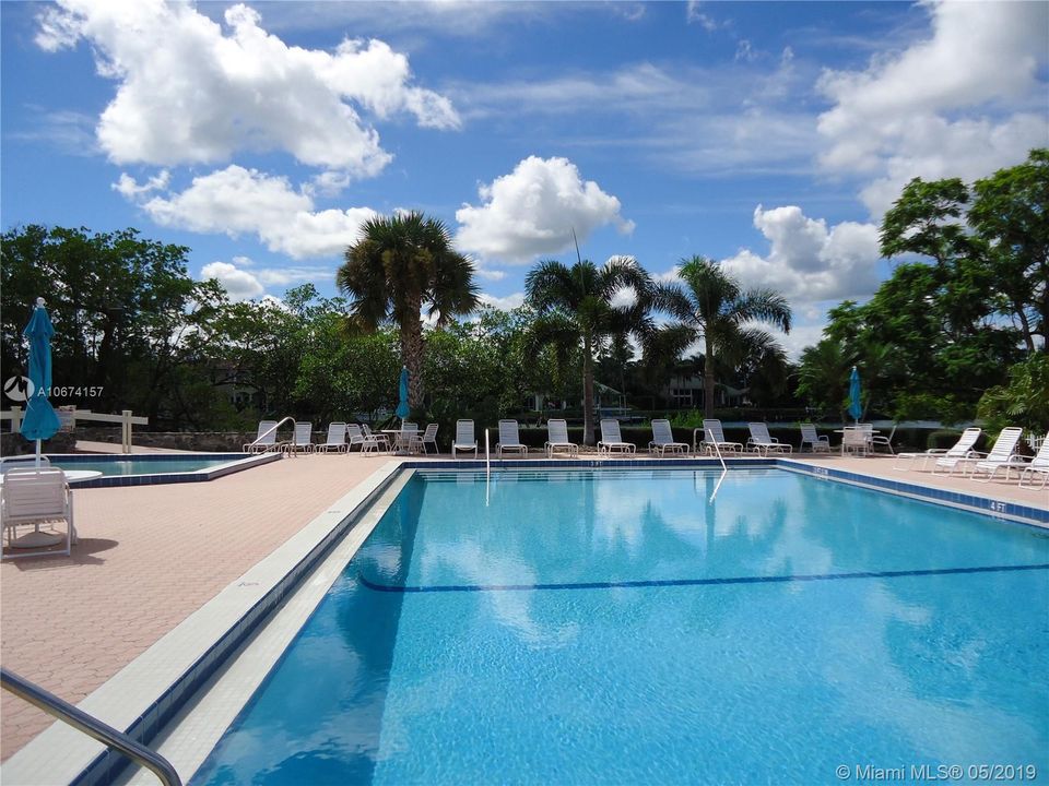 Larger heated pool.