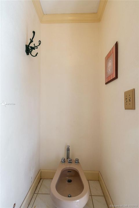 Bidet at master bathroom.