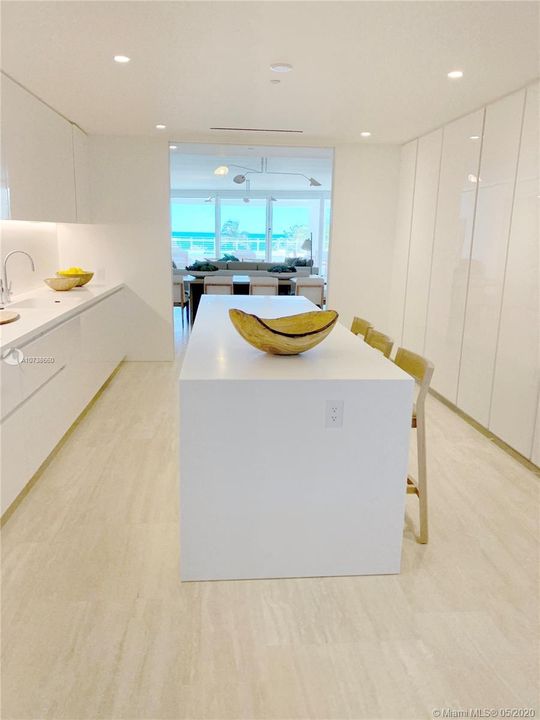 KITCHEN, STAGED WITH DIRECT SEA VIEWS