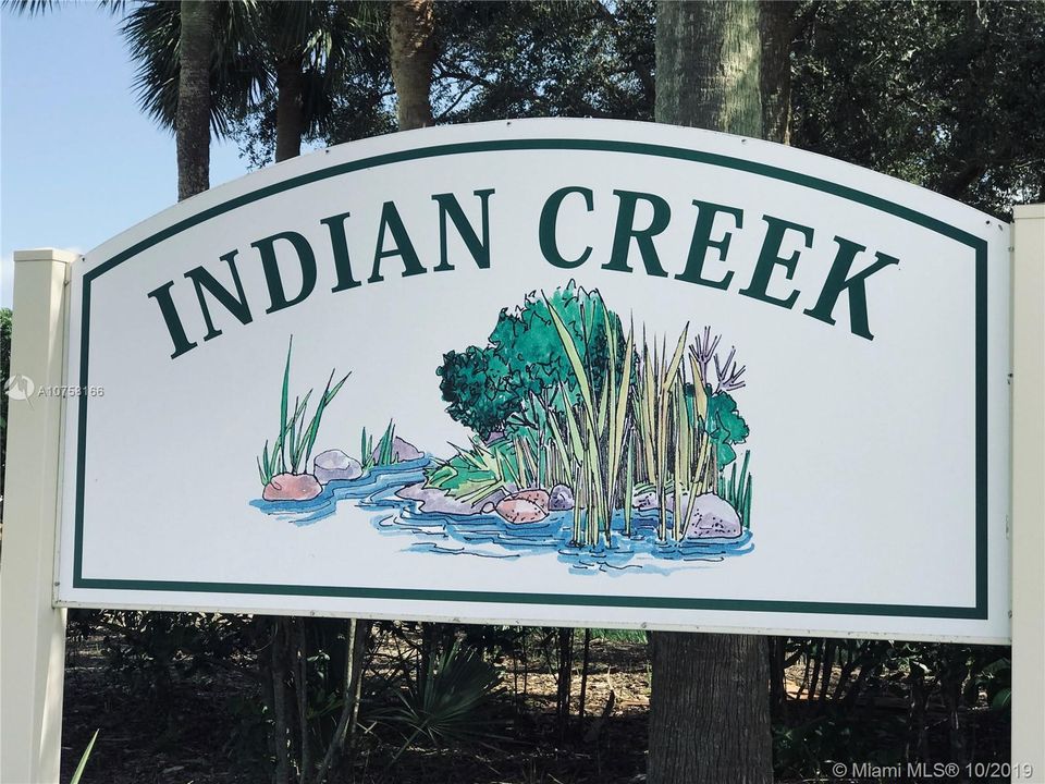 INDIAN CREEK INCLUDES A COMMUNITY PARK AND PUBLIC GOLF COURSE