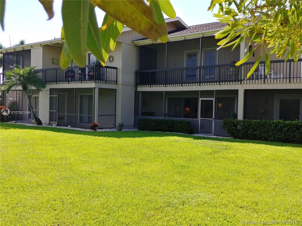 Rear view of the condo
