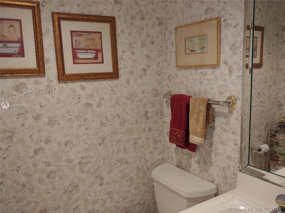 Half bathroom on 1st level.