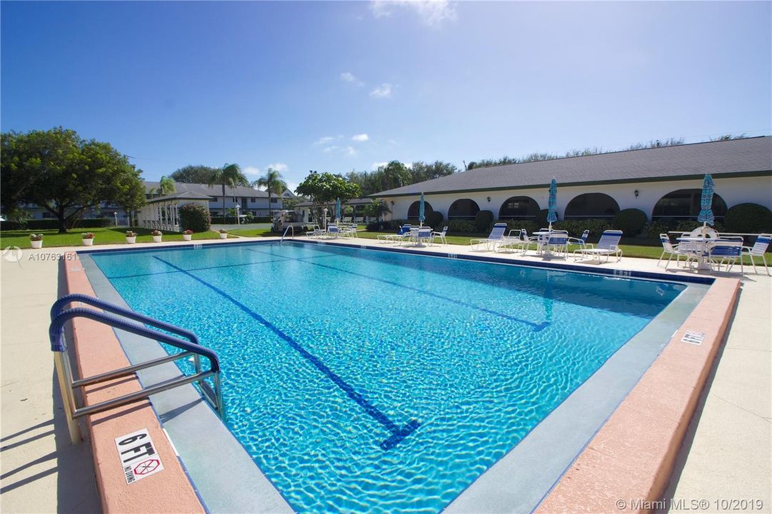 Heated community pool