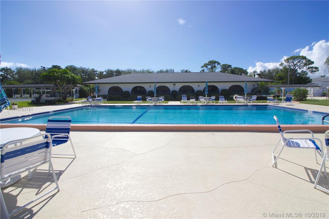 Community heated pool
