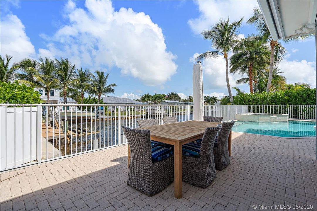 Outdoor dining area