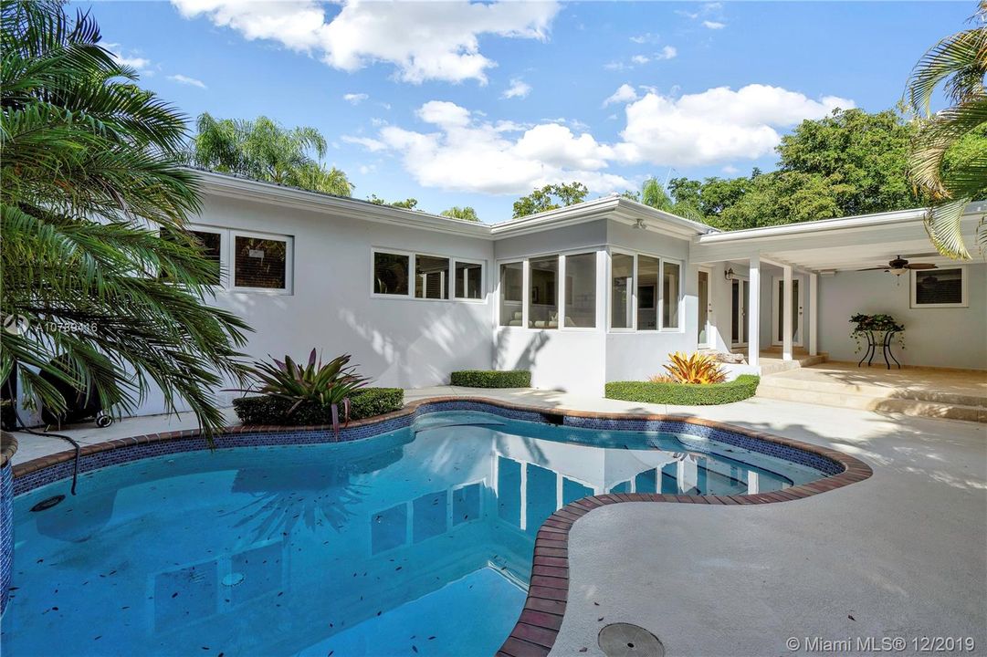 Opposite view of pool looking towards the covered terrace.