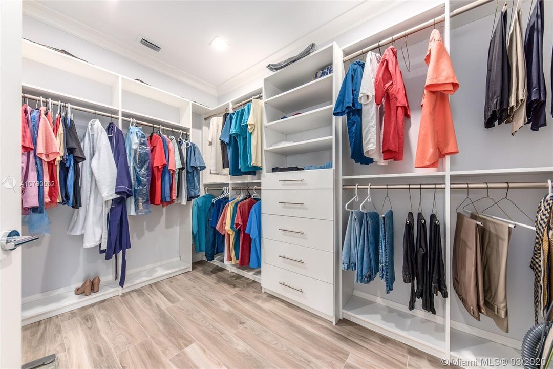 Master bedroom closet(1 of 2 in this room)