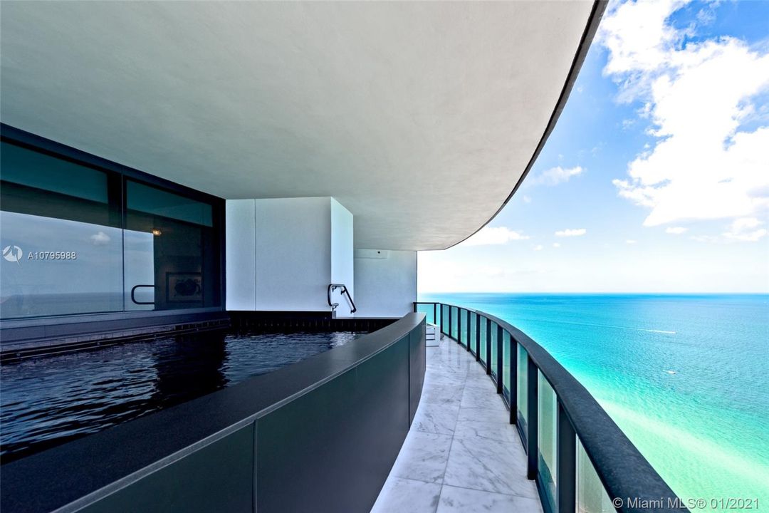 Private Pool with an Ocean View