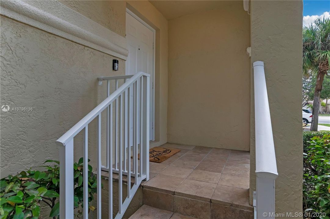 Entrance upgraded to marble stones