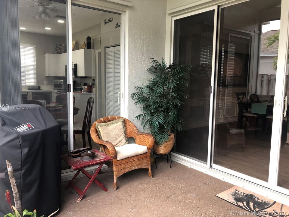 Screened patio