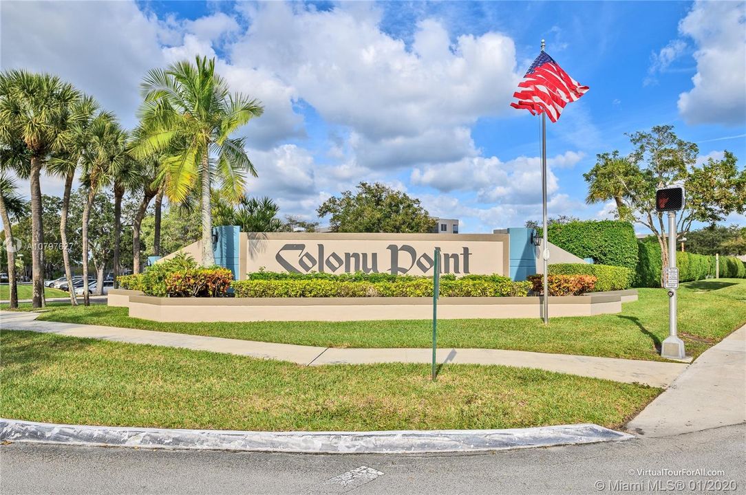 Gated Colony Point located in the heart of Pembroke Pines within walking distance to Pembroke Lakes Mall
