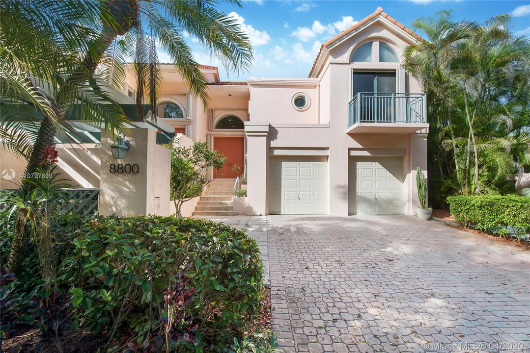 Stunning Architecture! Private Side Garden at Right.