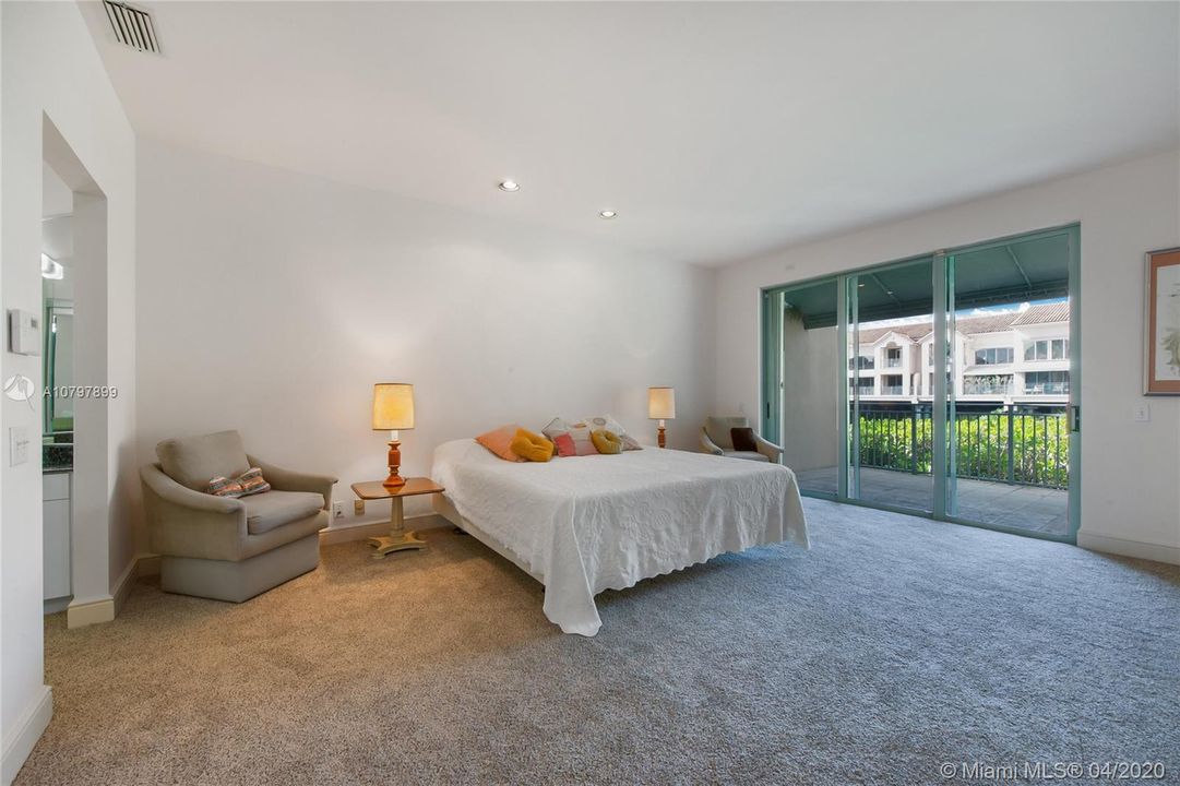 Very Large Master with Access to Big, Covered Terrace (view to waterfall/lake)