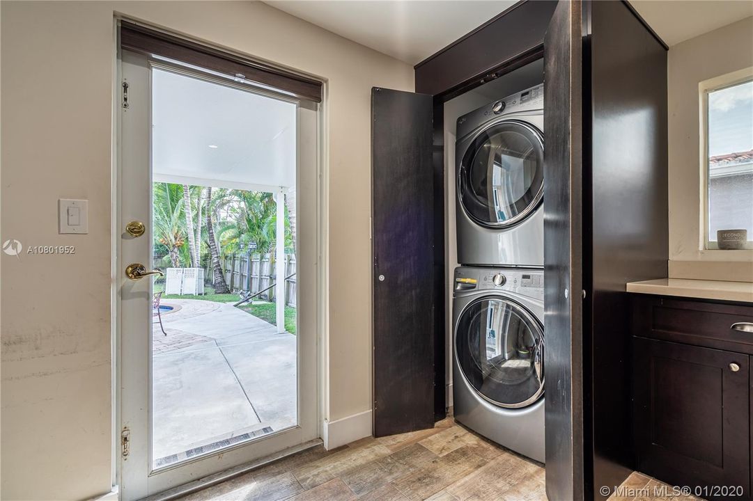 Laundry area