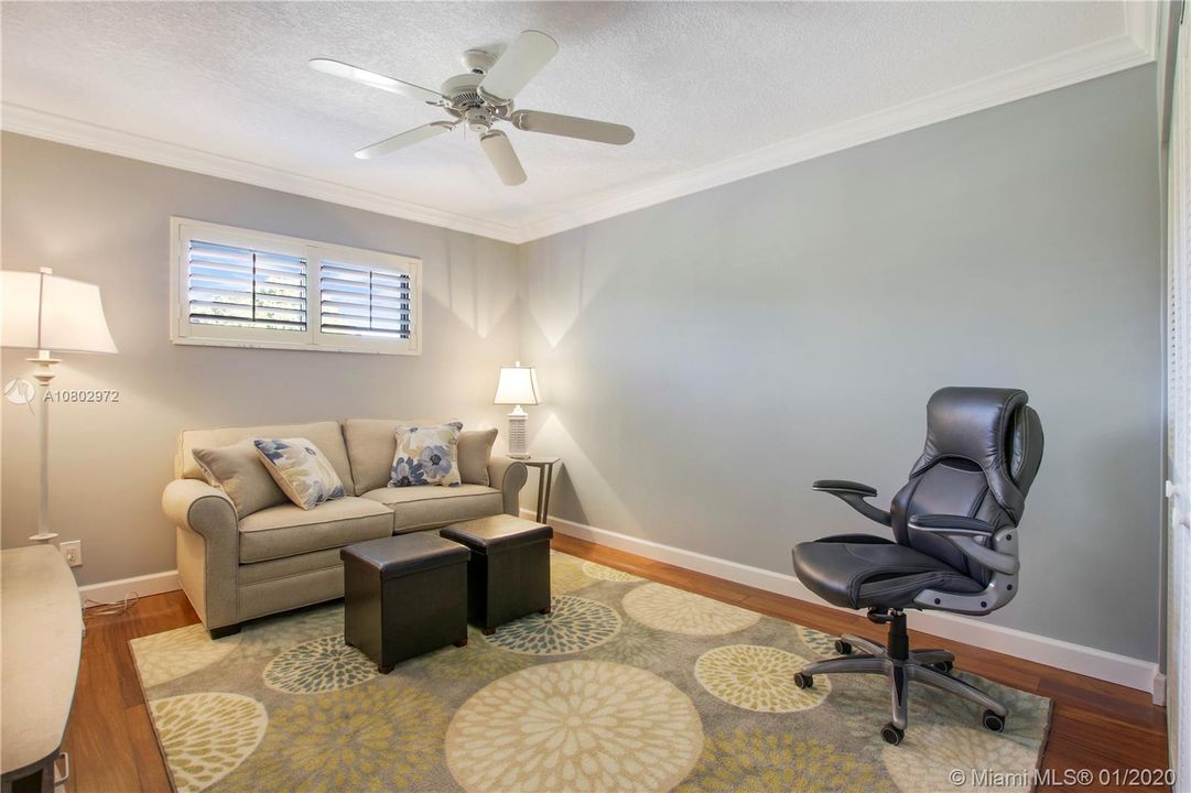 3rd Bedroom with crown molding and full closet