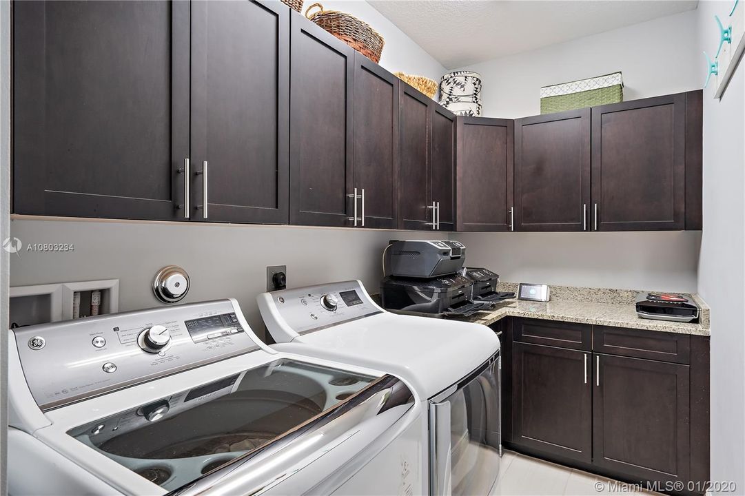 Laundry room with