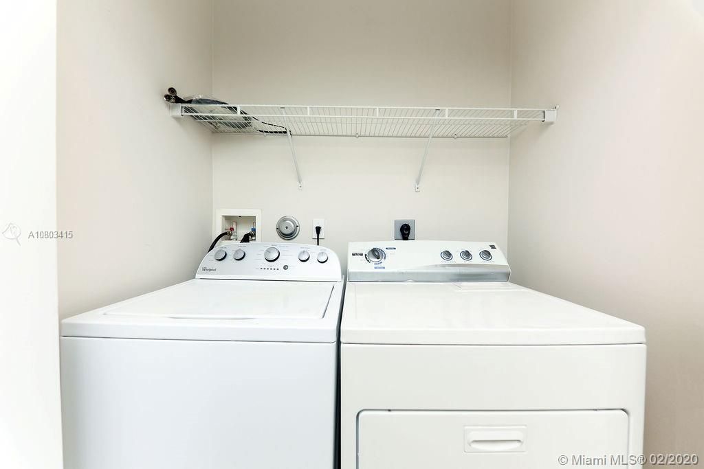 Washer/Dryer in Laundry Room