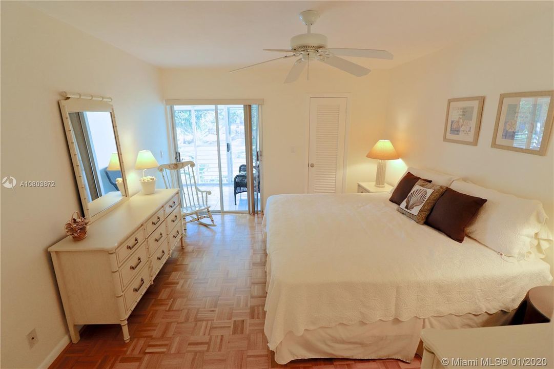 Master suite opens to lanai