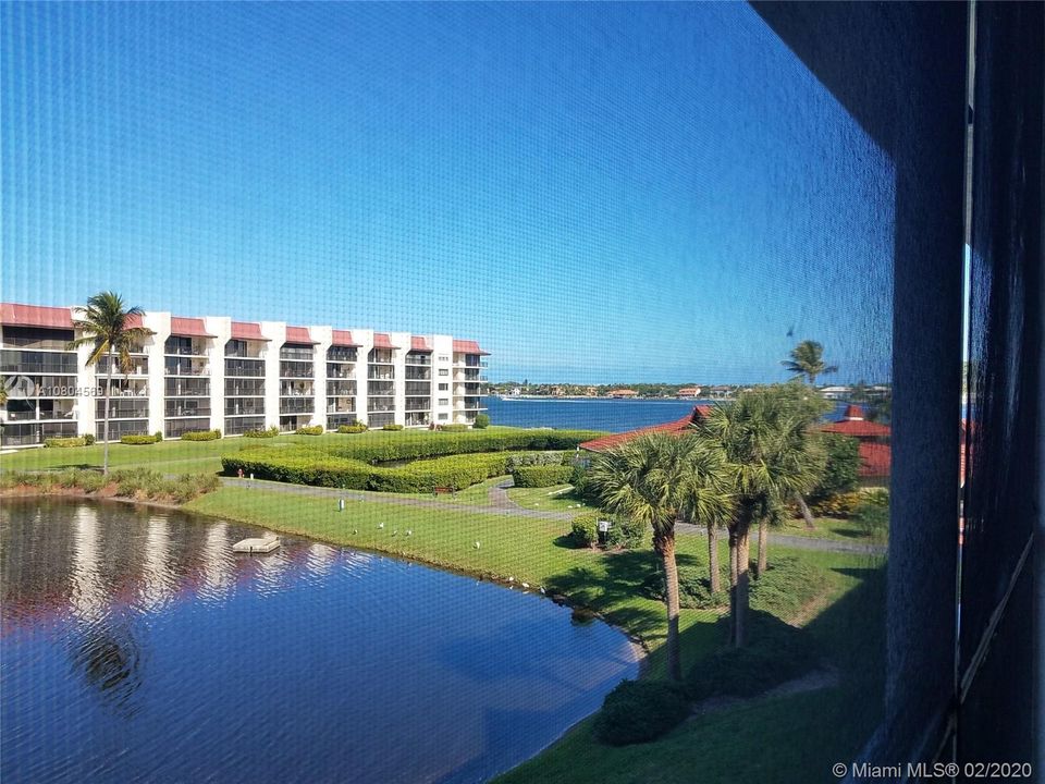 intracoastal view from screened balcony
