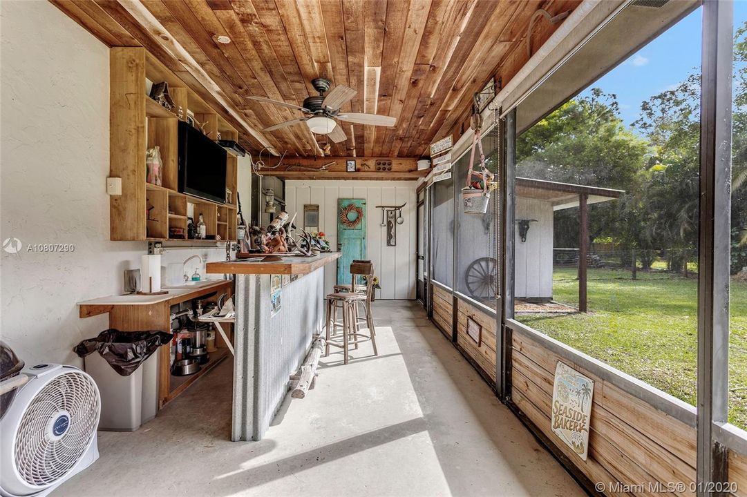 Porch Wet Bar