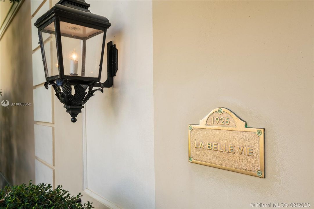 Aptly named La Belle Vie