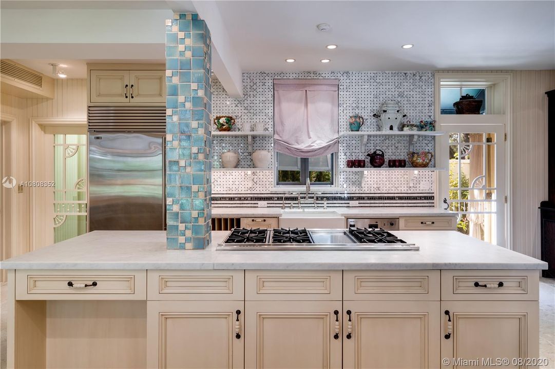 Views of the dedicated rose garden make doing dishes easy