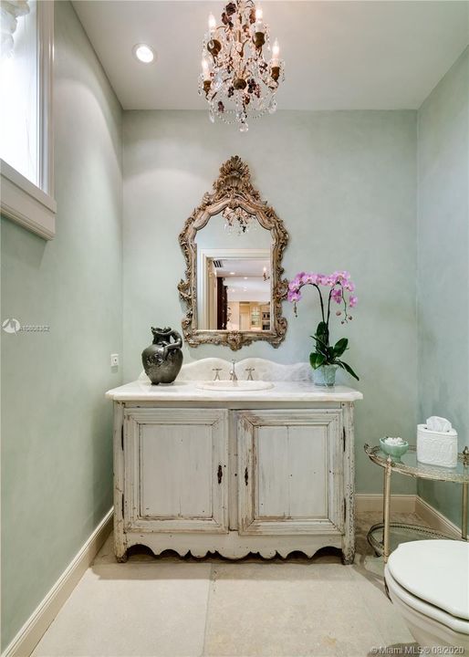 Powder room for guests