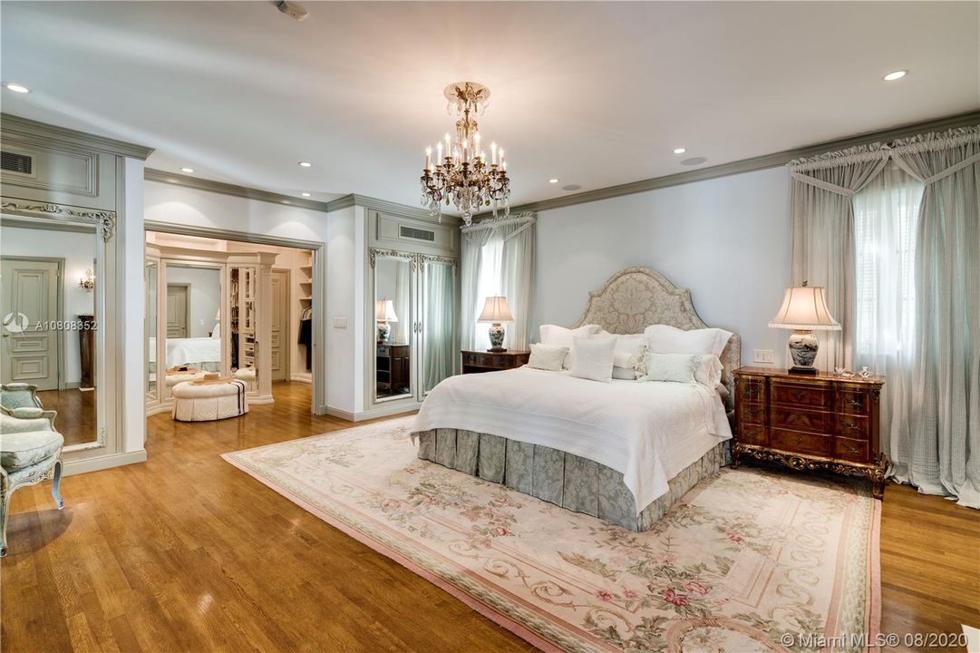 Master bedroom dressing room is built for royalty