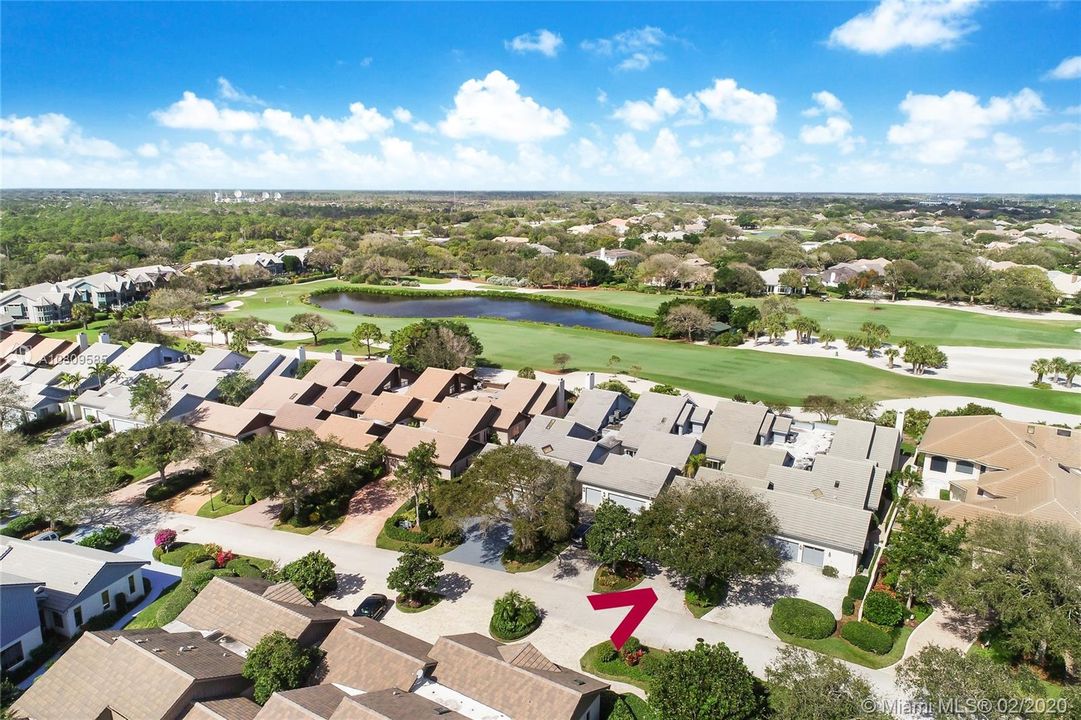 Golf course and lake views from your terrace