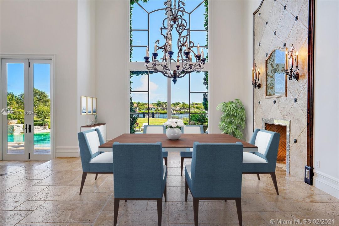 Virtually Staged Dining Room