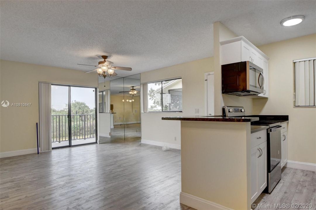 Living room & kitchen