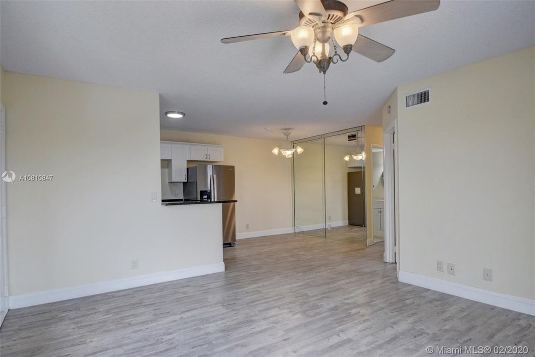 Living room, dining area, kitchen