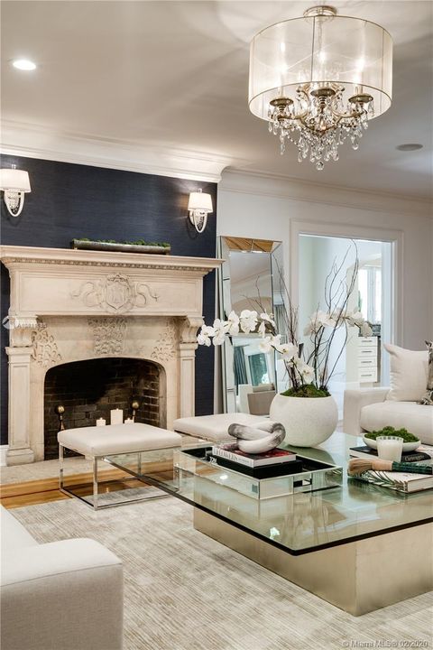Gatherings intimate and grand alike feel at home in this living space