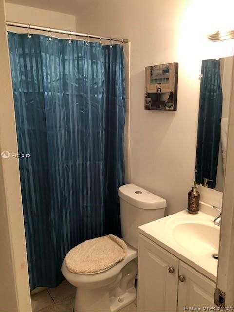 Master bathroom with newly installed tiles
