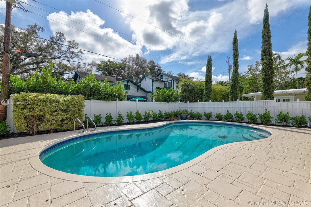 Oversized Freeform Pool w/ Baby Gate