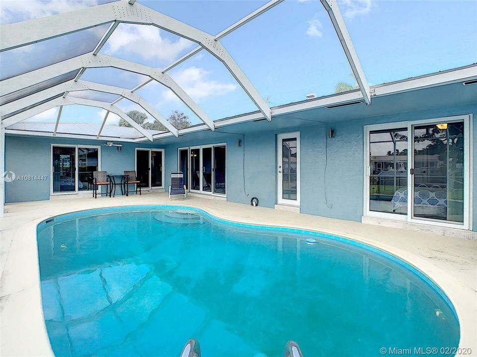 Dive in at any time of the year.  This pool is heated.