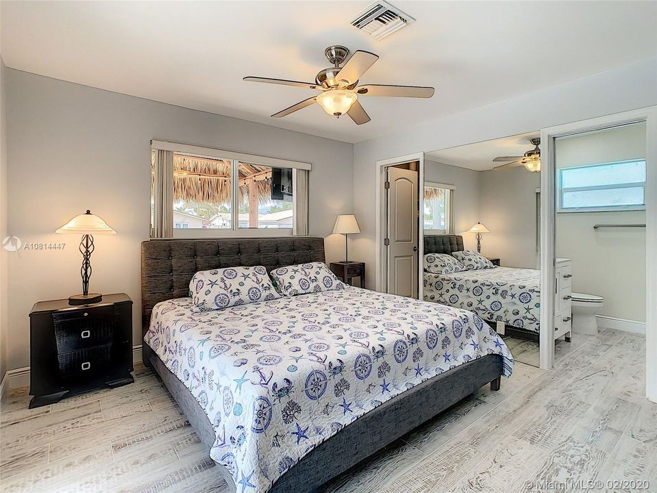 Master Bedroom on the north side of the house has lots of natural light.